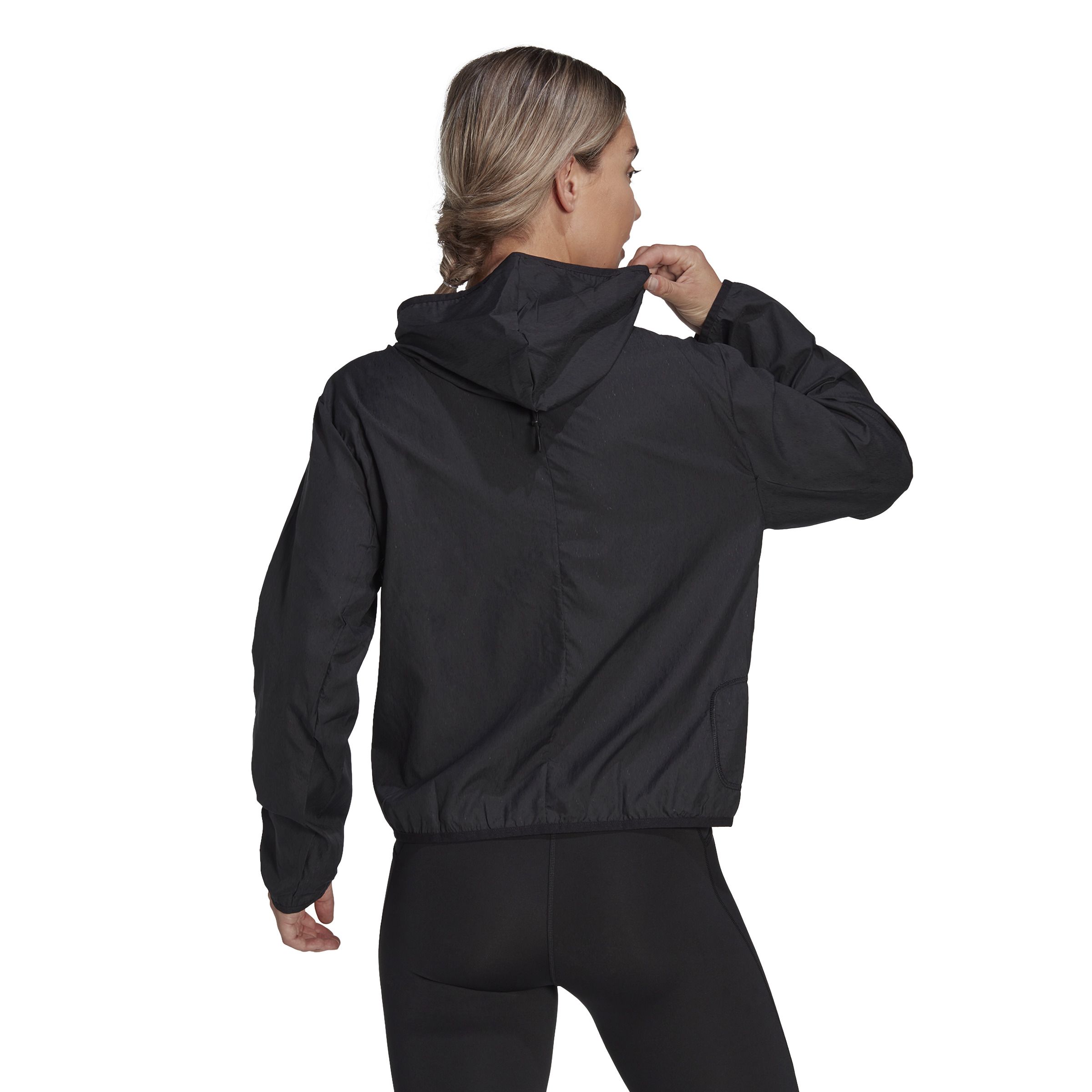 Adidas Run It Jacket Chaqueta negro de mujer para correr