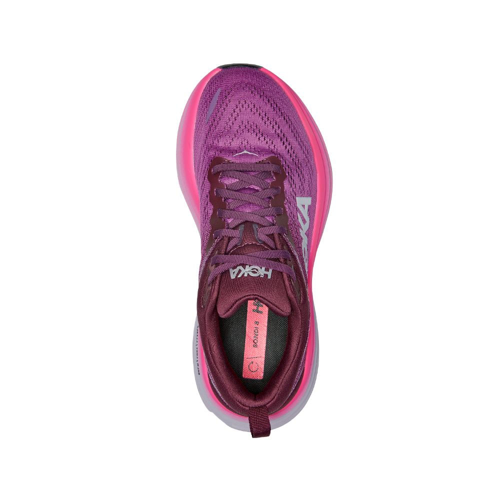 Hoka W Bondi 8 Tenis morado de mujer para correr