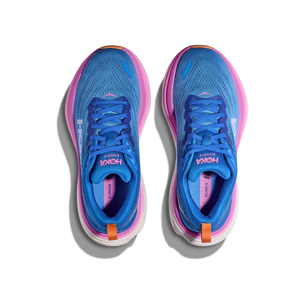Hoka W Bondi 8 Tenis azul de mujer para correr