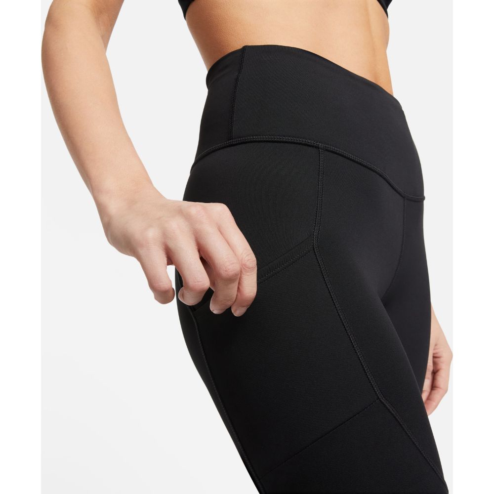 Nike W Nk Df Air Mr 7/8 Tght Licra negro de mujer para correr