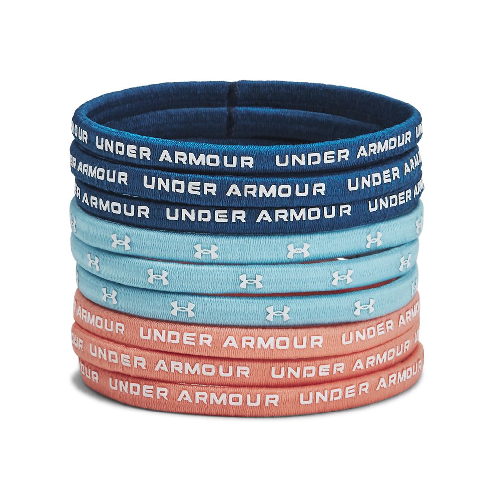 UA Elastic Hair Tie 9Pk Banda multicolor de mujer para entrenamiento