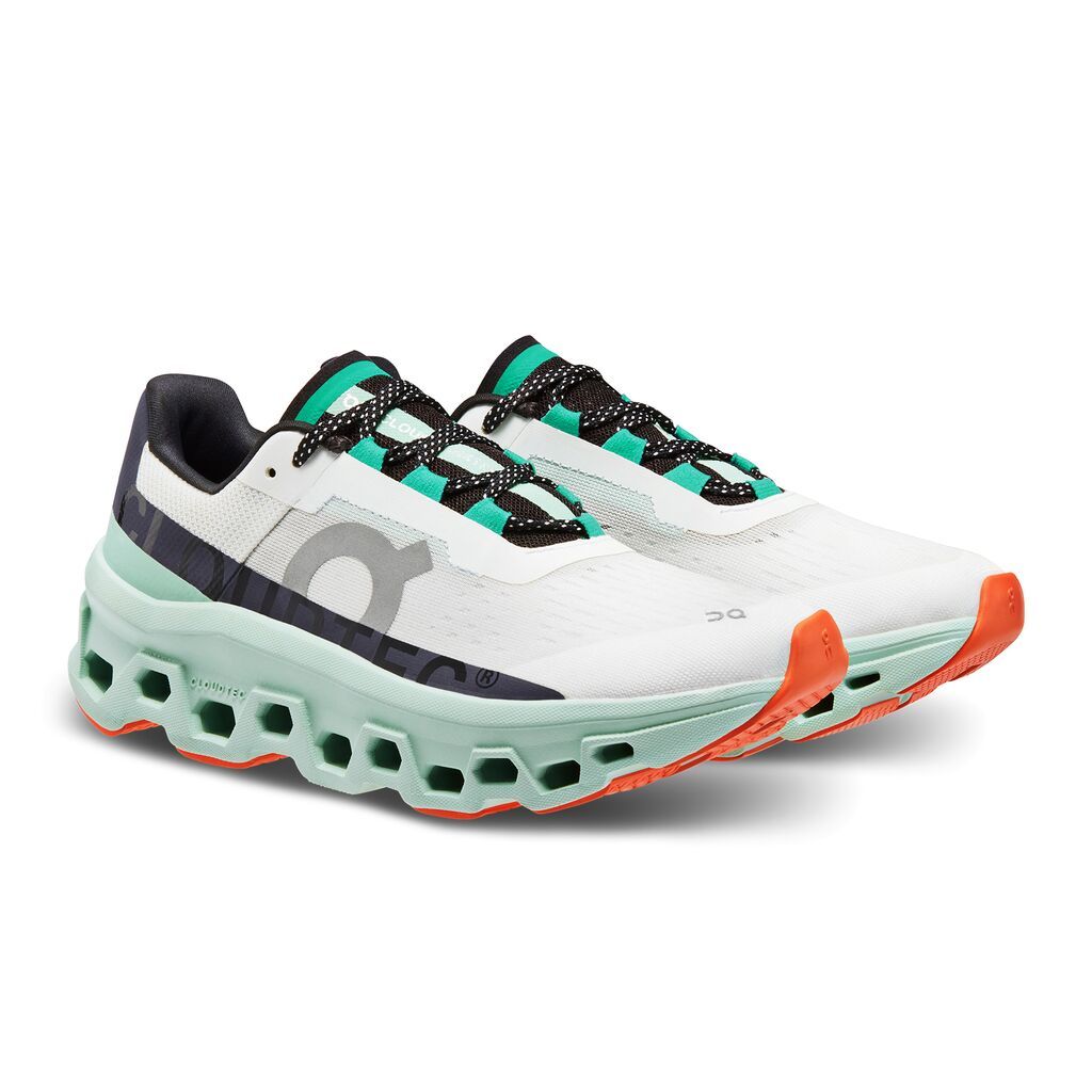 On Cloudmonster Tenis blanco de mujer para correr