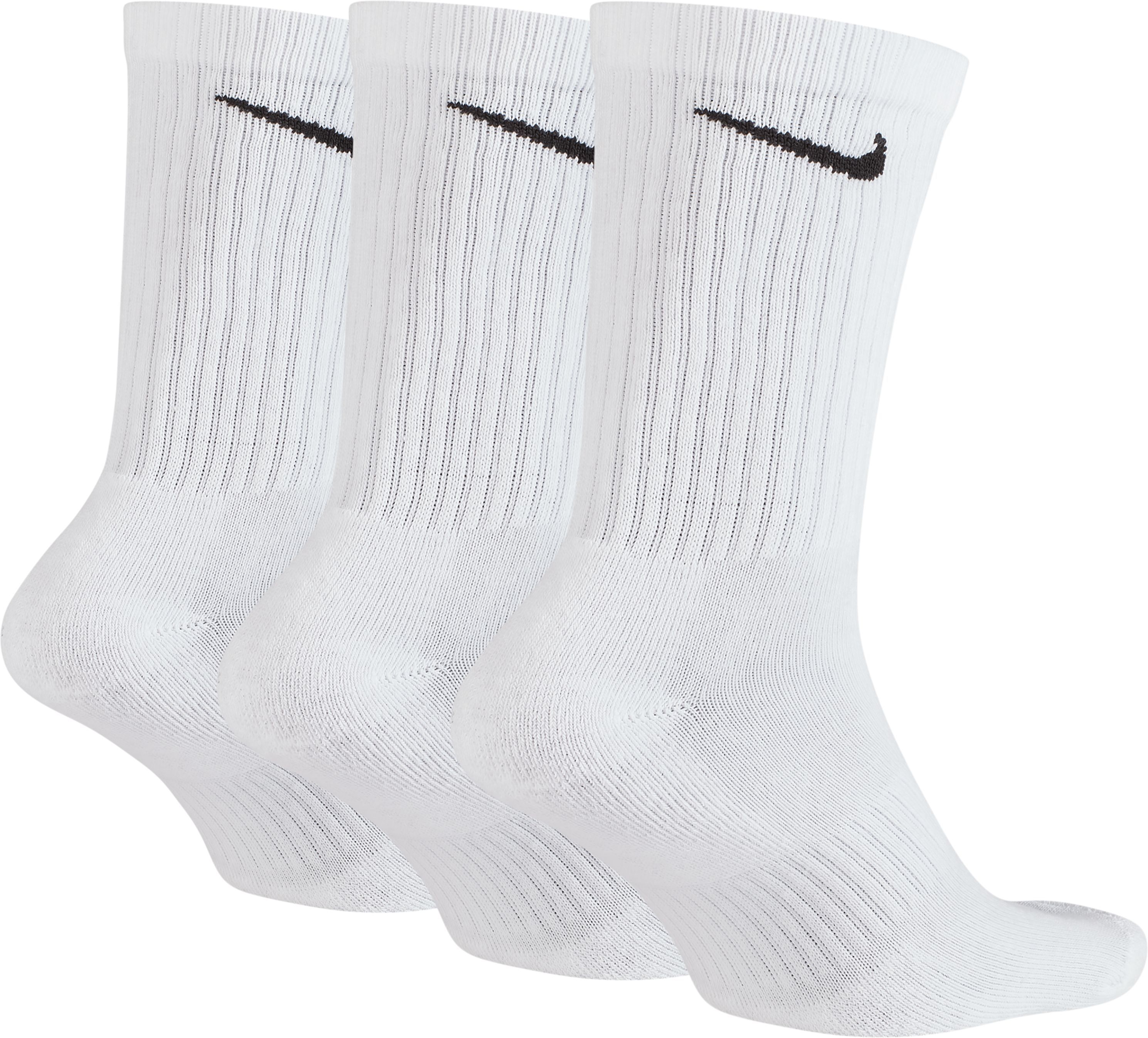 Nike U Nk Everyday Cush Crew 3Pr Medias blanco unisex para entrenamiento