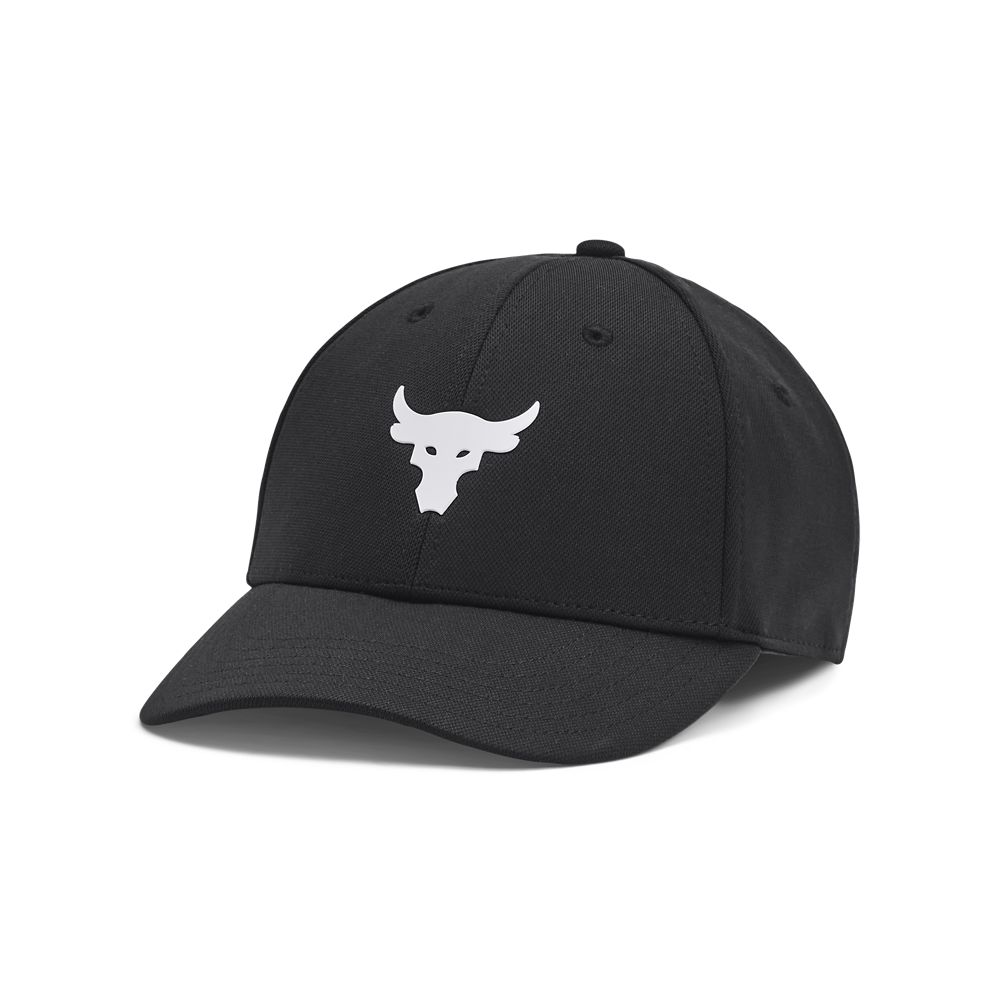 UA  Project Rock Snapback Gorra negro de mujer para entrenamiento