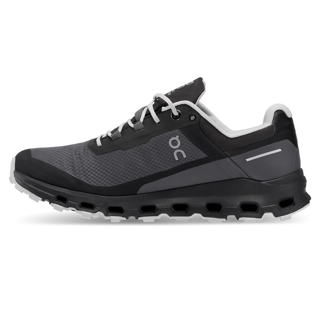 On Cloudvista Waterproof Tenis negro de mujer para outdoor