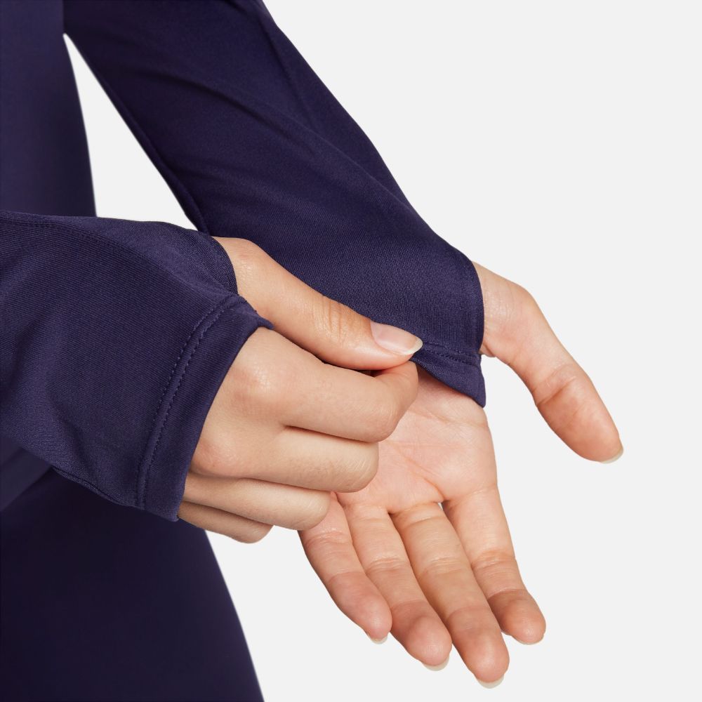 Nike W Nk Df Swoosh Hbr Hz Pacer Camiseta Manga Larga morado de mujer para correr