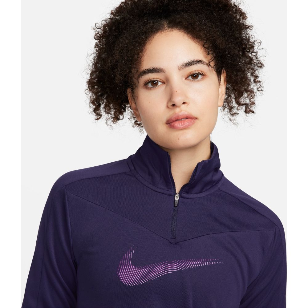 Nike W Nk Df Swoosh Hbr Hz Pacer Camiseta Manga Larga morado de mujer para correr