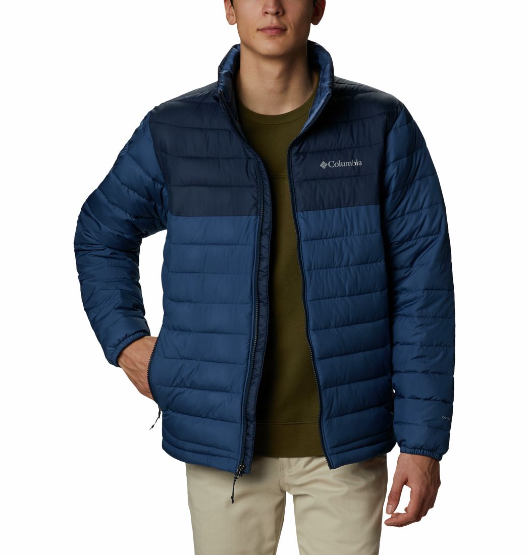 Columbia Powder Lite Jacket Chaqueta azul de hombre lifestyle