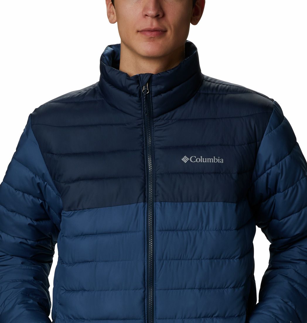 Columbia Powder Lite Jacket Chaqueta azul de hombre lifestyle