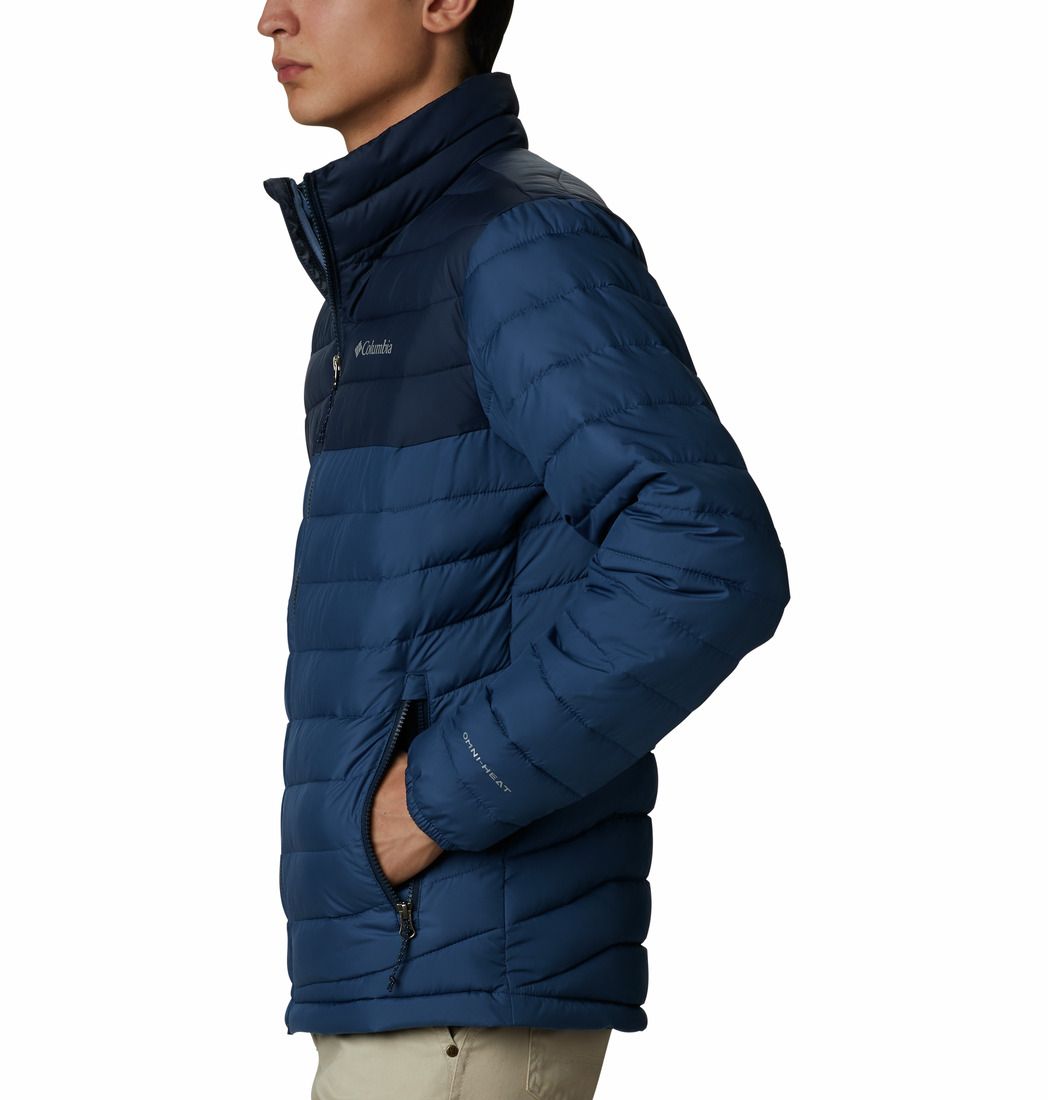 Columbia Powder Lite Jacket Chaqueta azul de hombre lifestyle