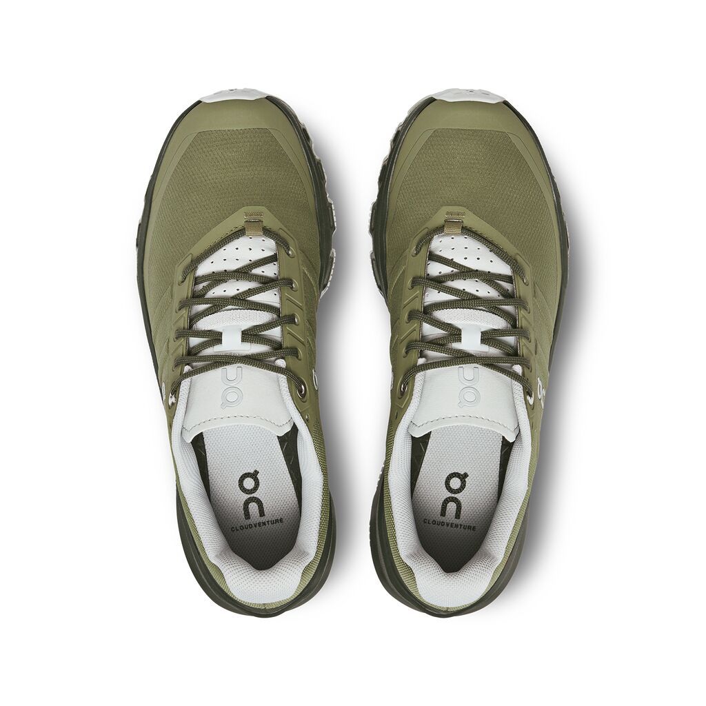 On Cloudventure Tenis verde de mujer para outdoor