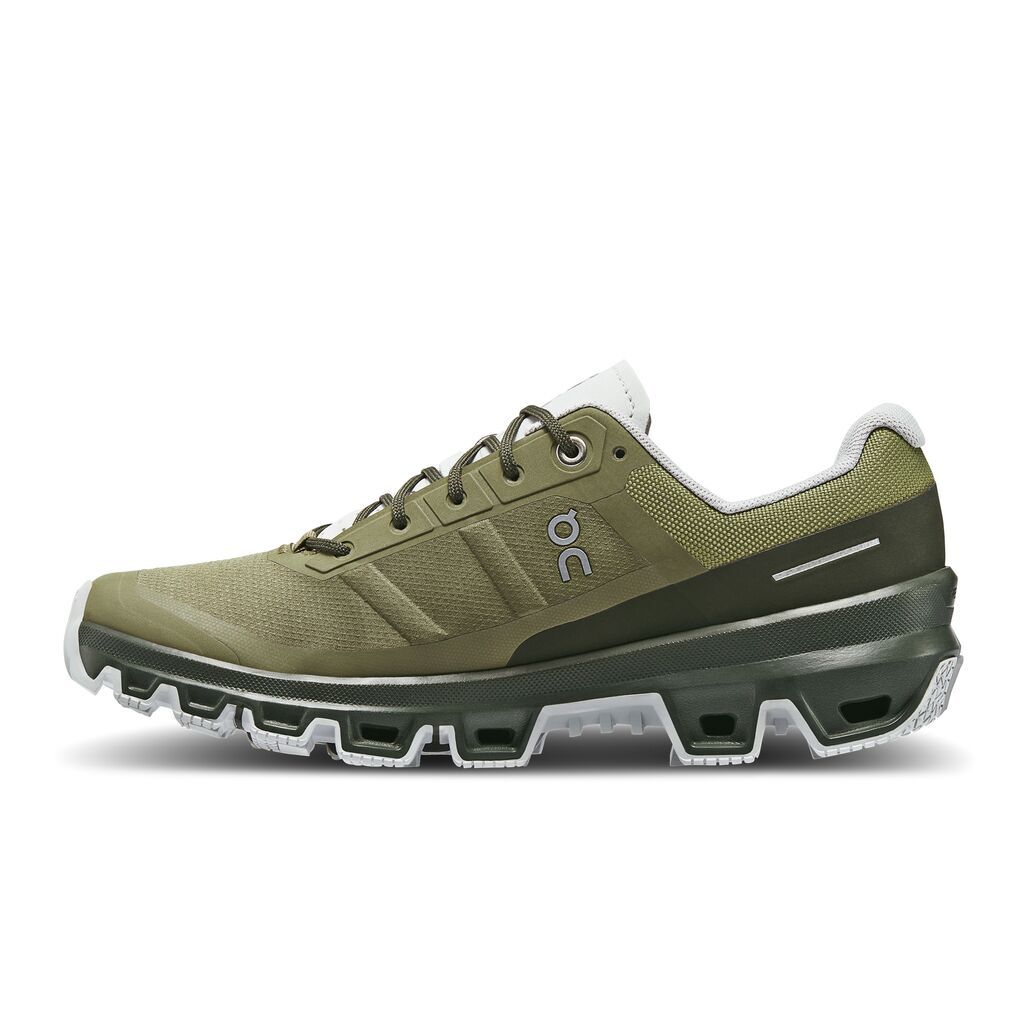 On Cloudventure Tenis verde de mujer para outdoor