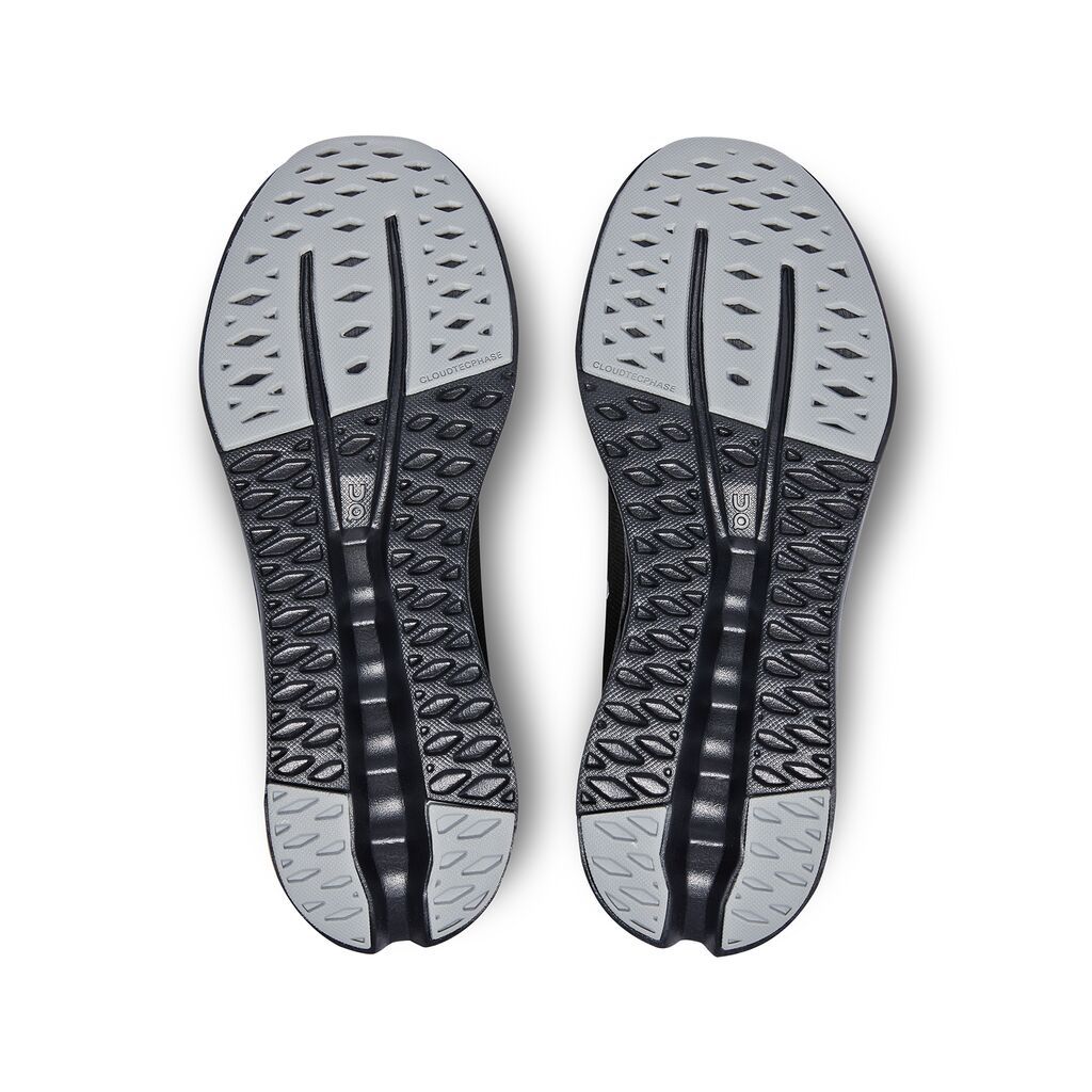 On Cloudsurfer Tenis negro de mujer para correr