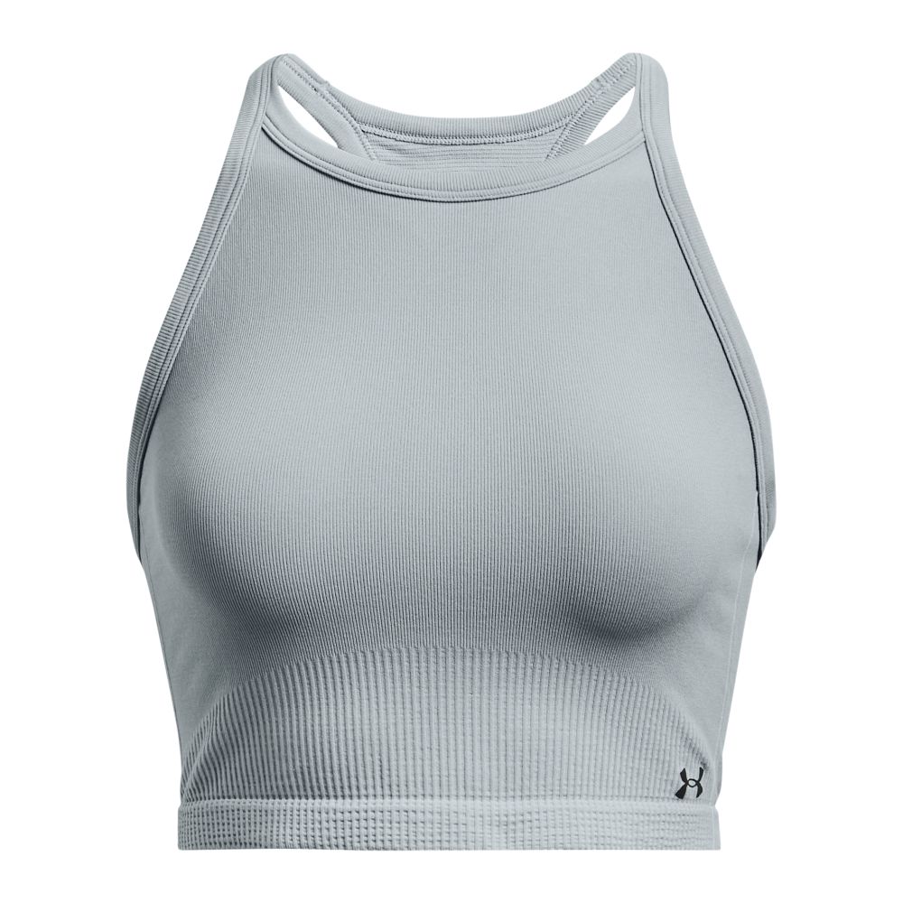 UA H Seamless Tank Top azul de mujer para entrenamiento