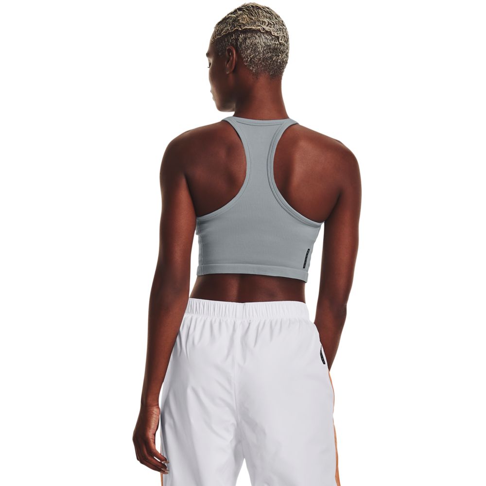 UA H Seamless Tank Top azul de mujer para entrenamiento