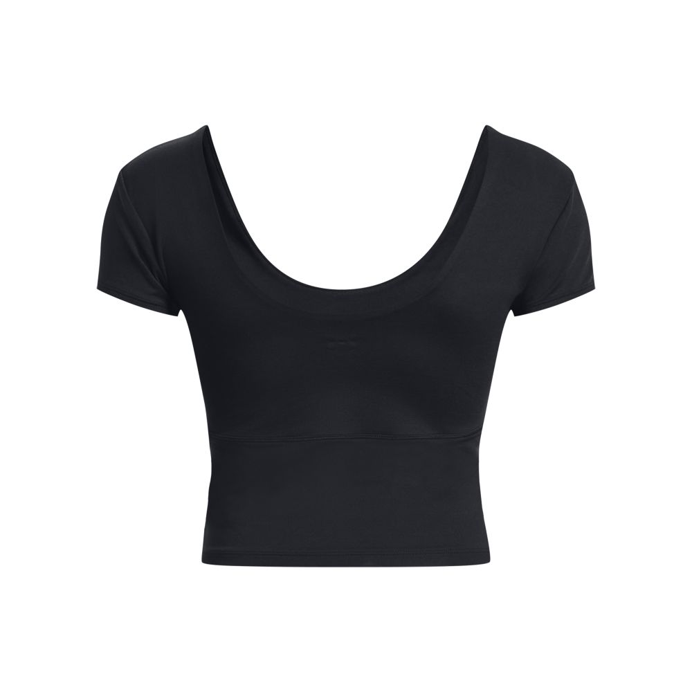 UA Meridian Ss Fitted Camiseta Manga Corta negro de mujer para entrenamiento