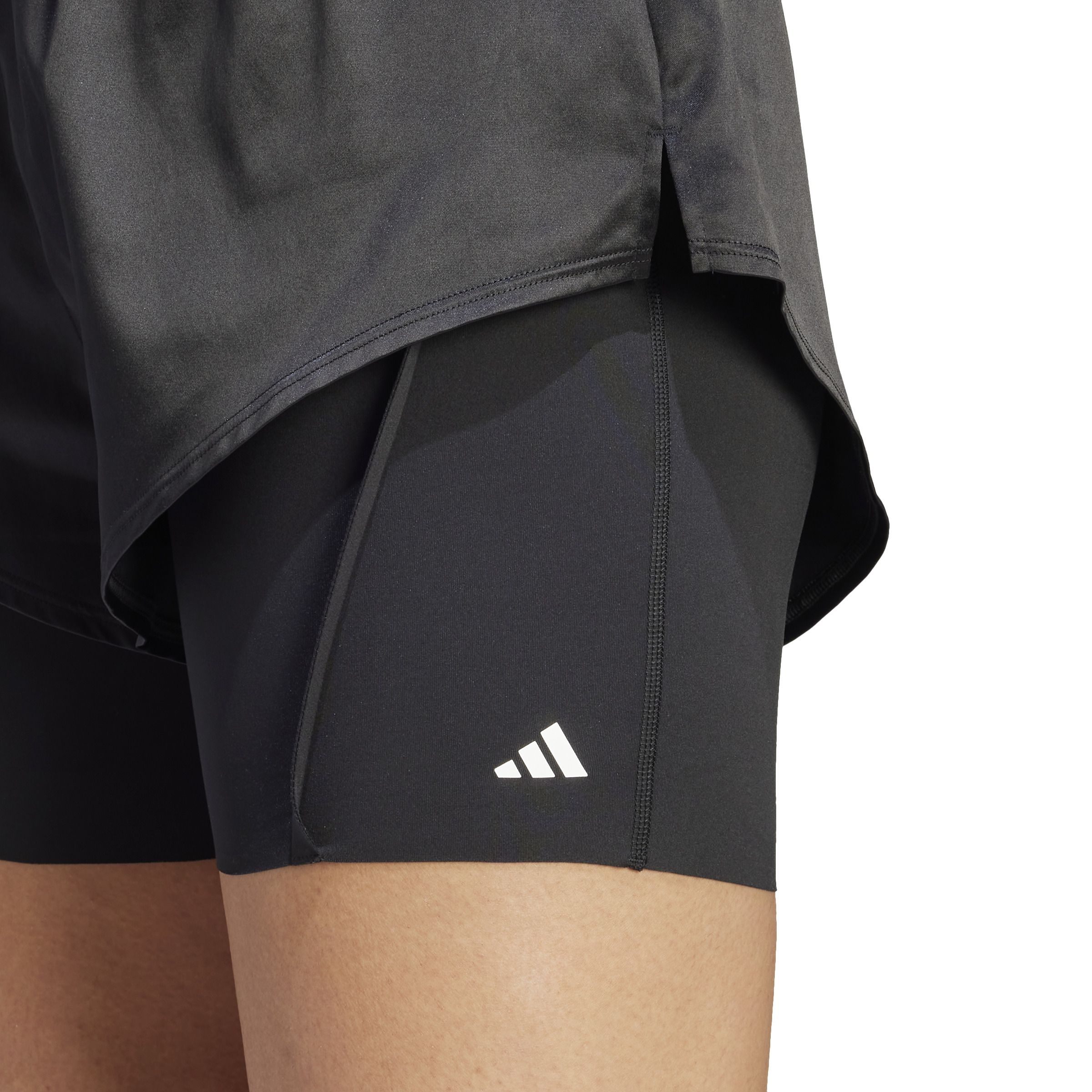 Adidas Power 2In1 Sh Pantaloneta negro de mujer para entrenamiento