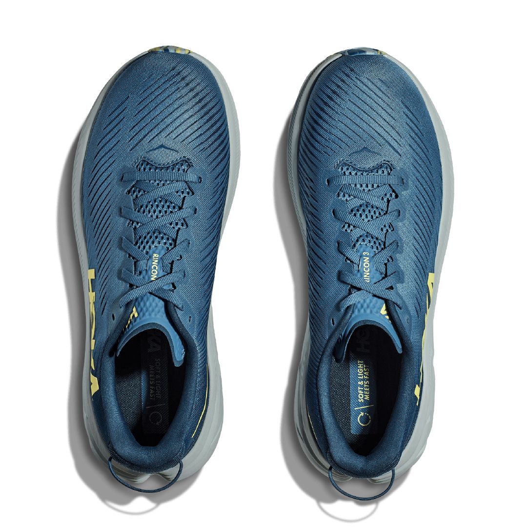 Hoka M Rincon 3 Tenis azul de hombre para correr