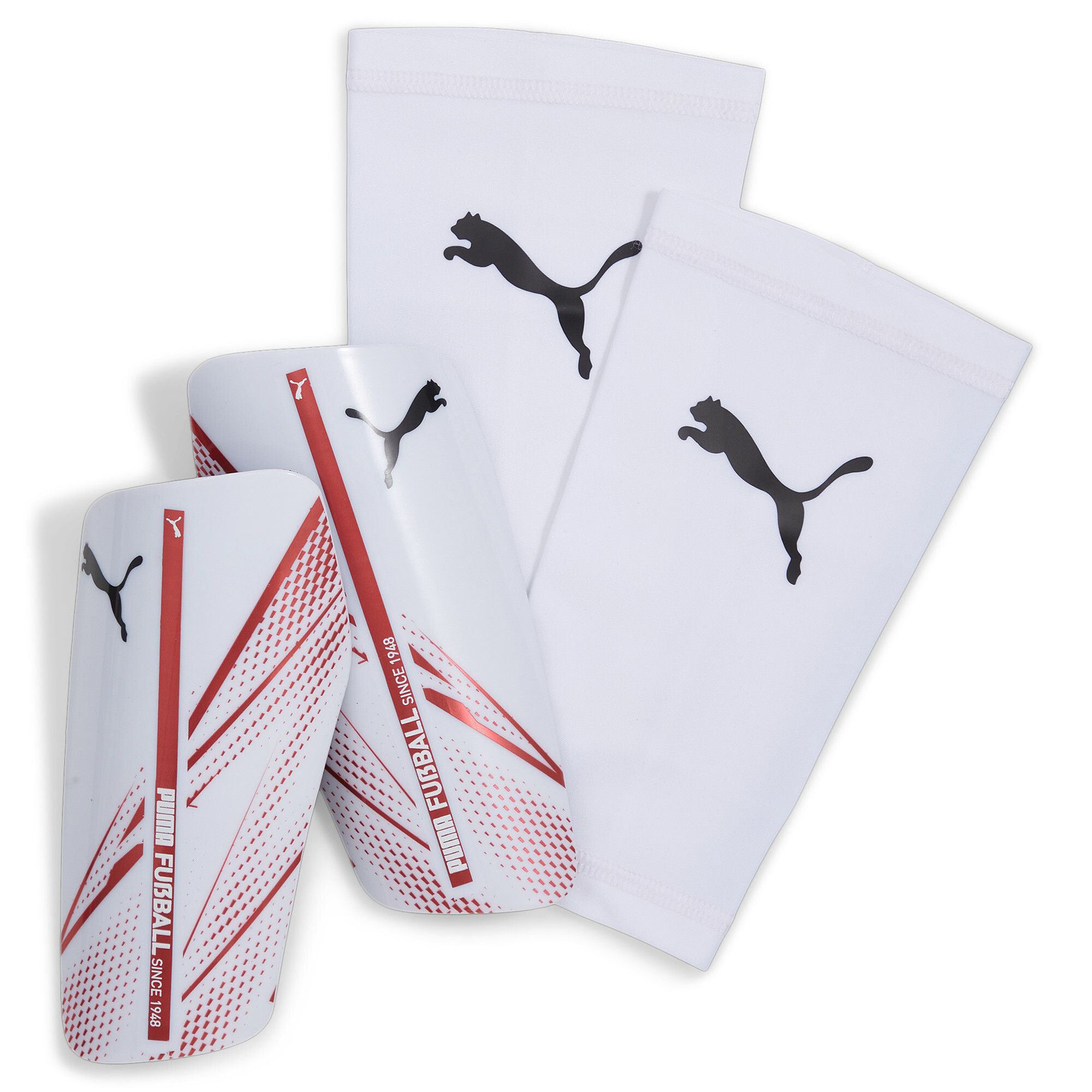 Puma Attacanto Sleeve Canilleras blanco de hombre para futbol