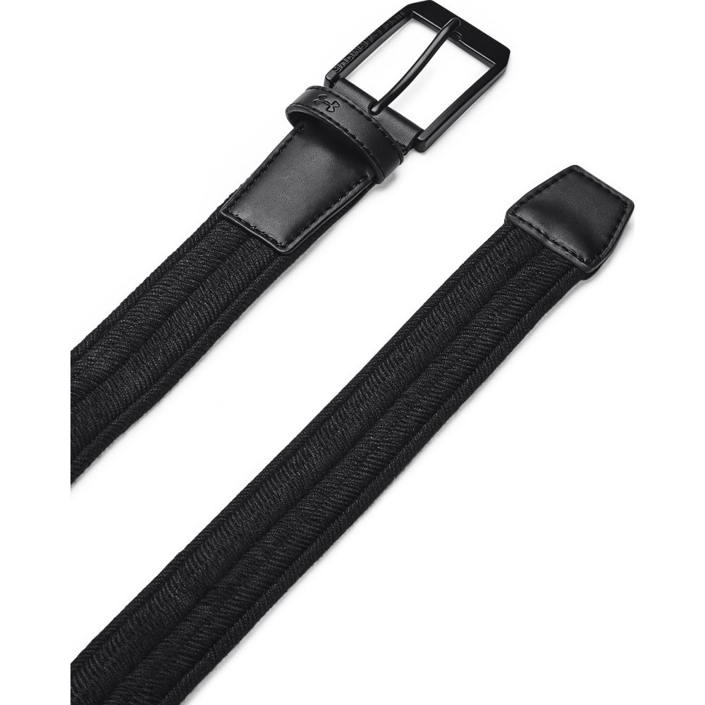 UA Braided Golf Belt Cinturón negro de hombre para golf