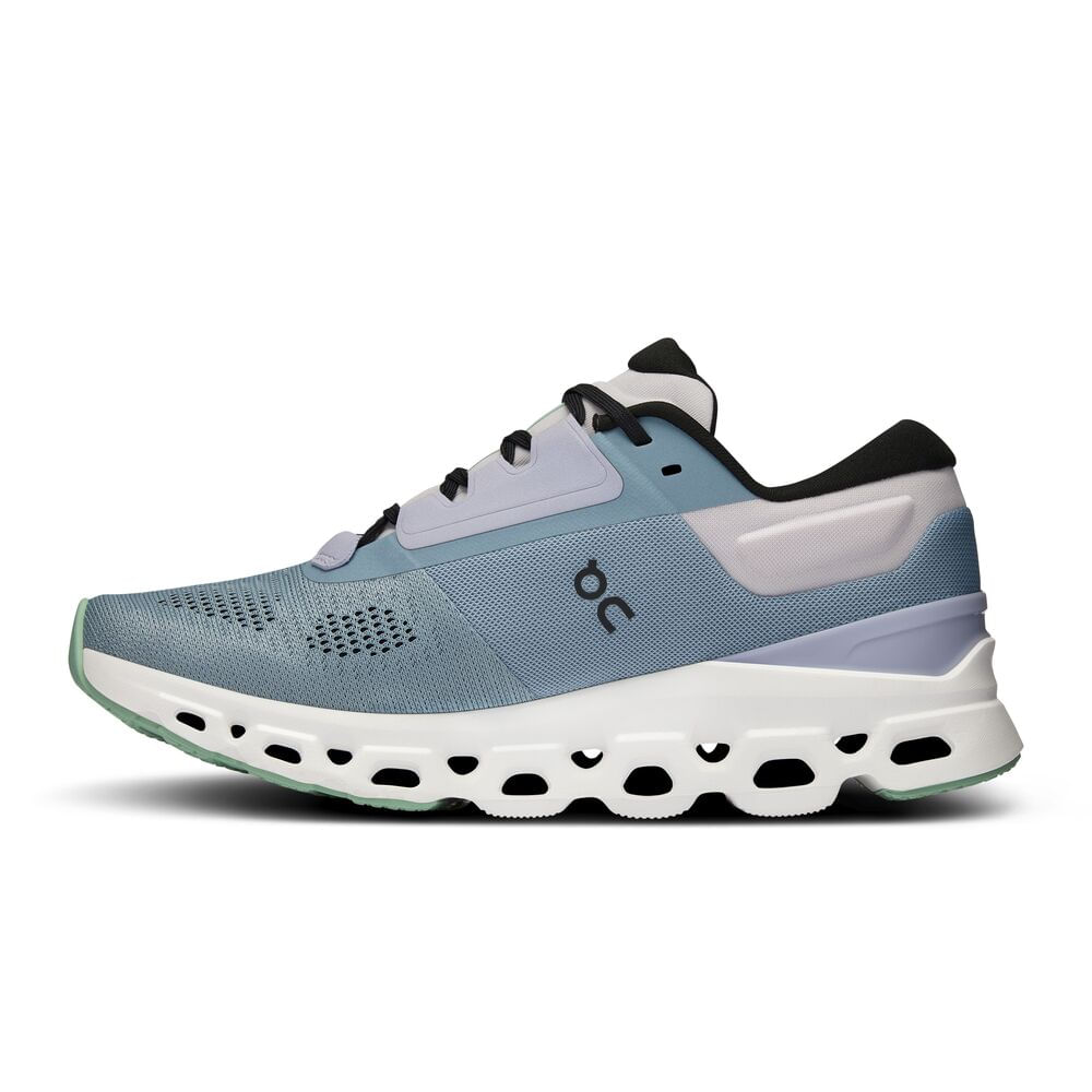 On Cloudstratus 3 Tenis azul de mujer para correr