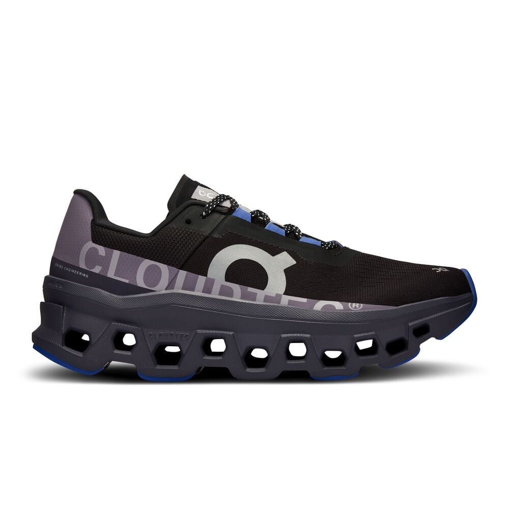 On Cloudmonster Tenis negro de mujer para correr