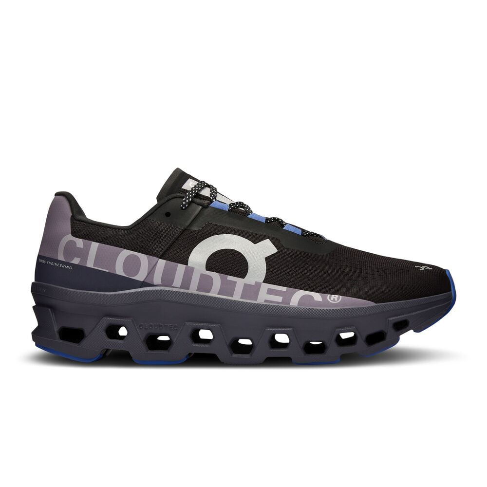 On Cloudmonster Tenis negro de hombre para correr