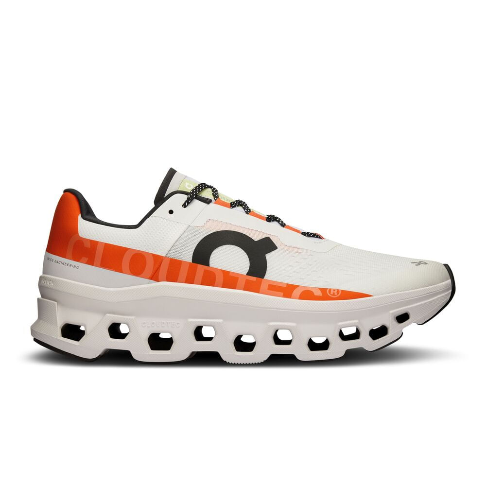 On Cloudmonster Tenis blanco de hombre para correr