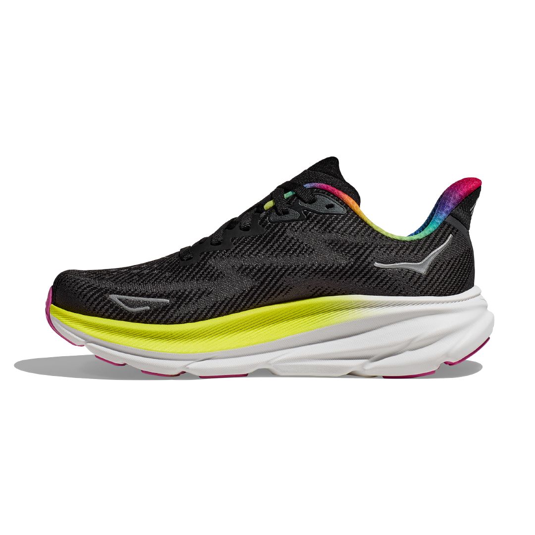 Hoka M Clifton 9 Tenis negro de hombre para correr
