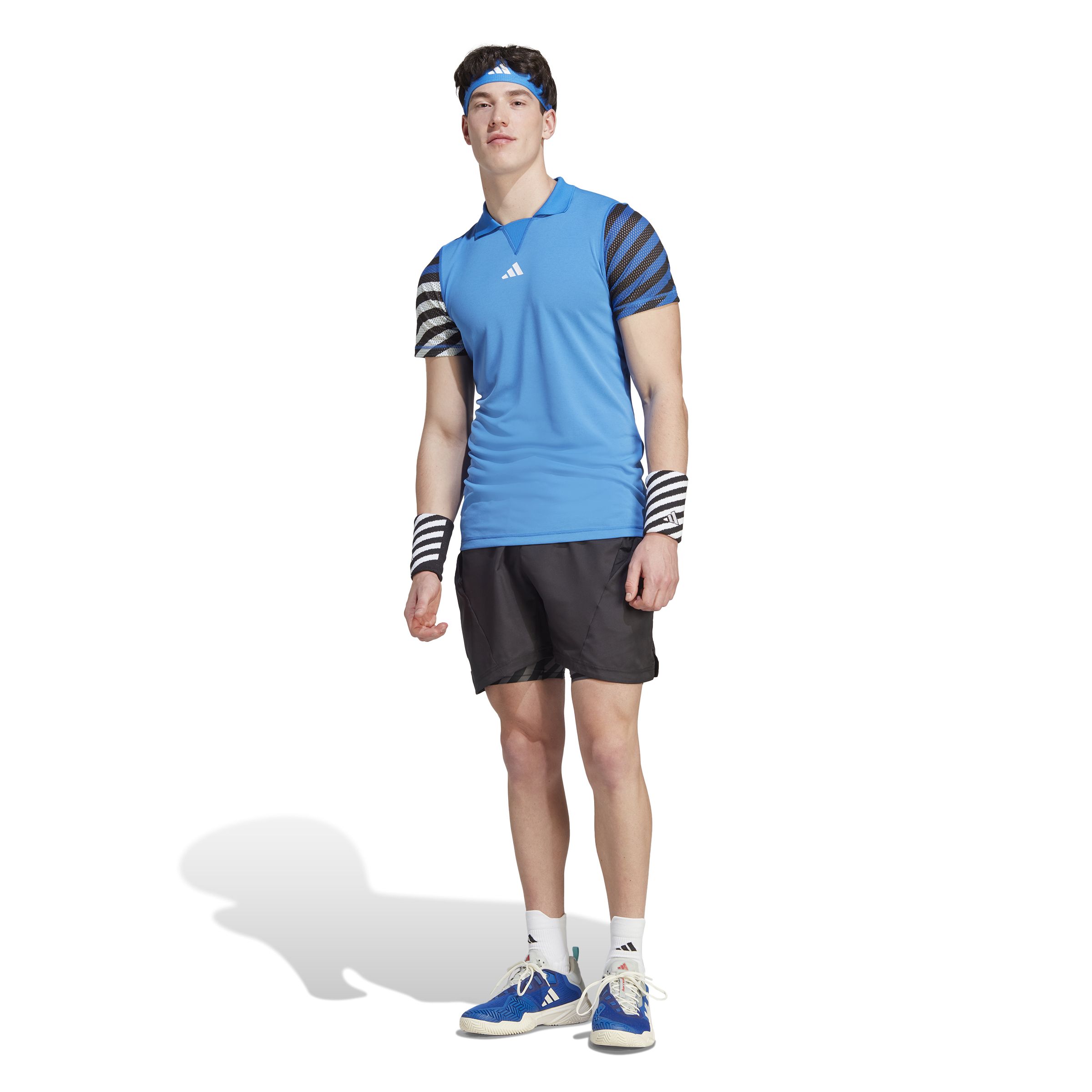 Adidas Camiseta Polo De Tenis Heat.Rdy Freelift Polo azul de hombre para tenis