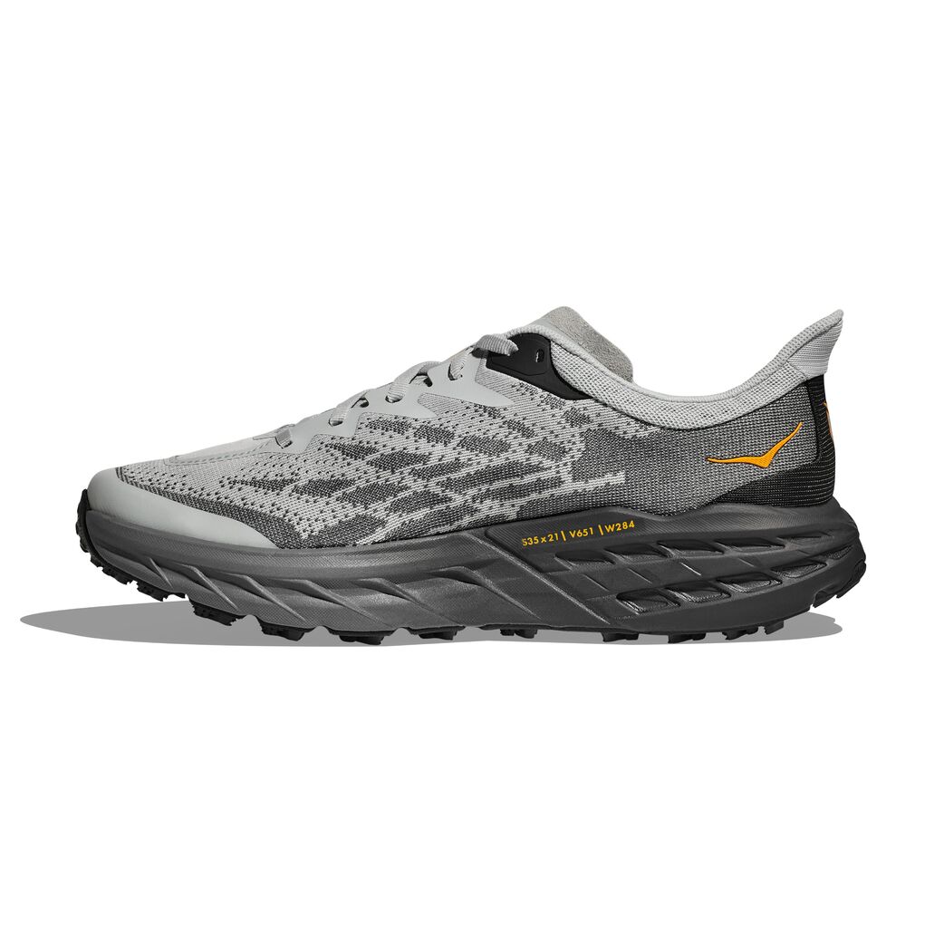 Hoka M Speedgoat 5 Tenis gris de hombre para correr
