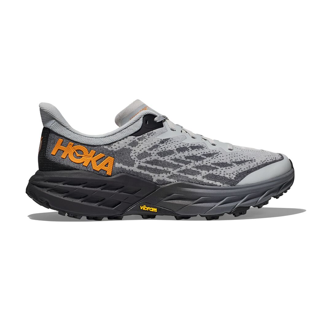 Hoka M Speedgoat 5 Tenis gris de hombre para correr