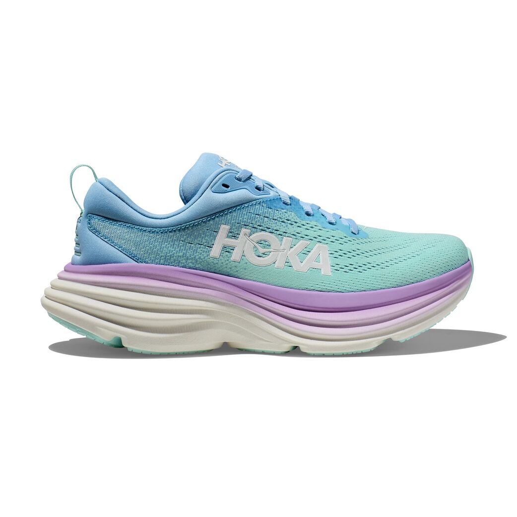 Hoka W Bondi 8 Tenis azul de mujer para correr