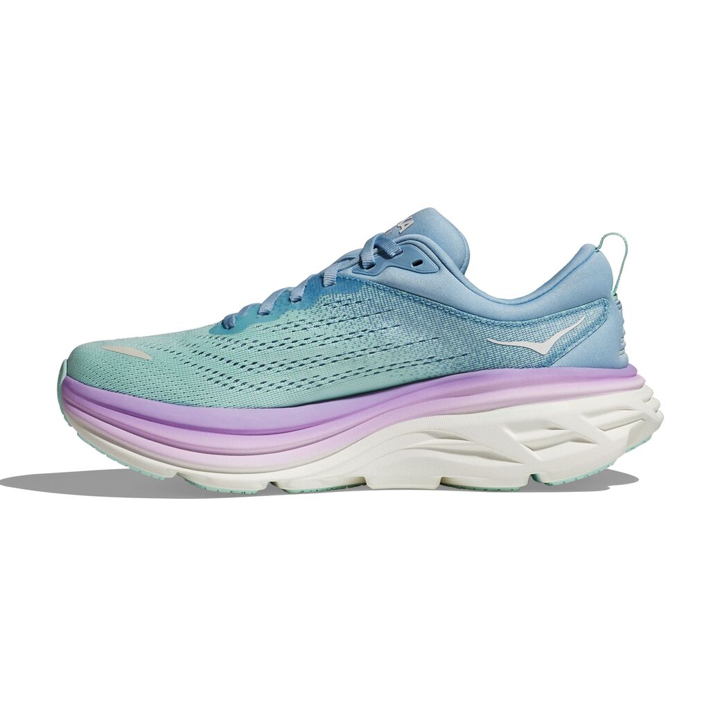 Hoka W Bondi 8 Tenis azul de mujer para correr