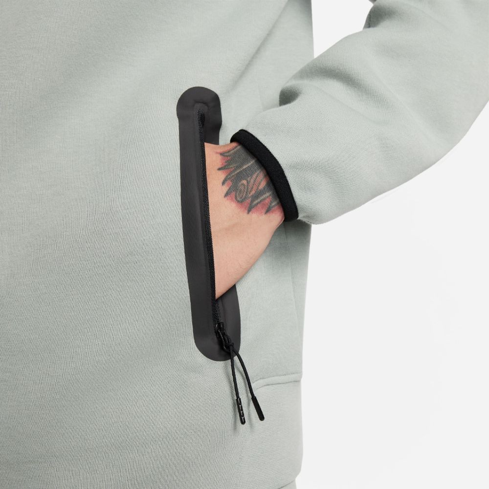 Nike M Nk Tch Flc Fz Wr Hoodie Hoodie verde de hombre lifestyle