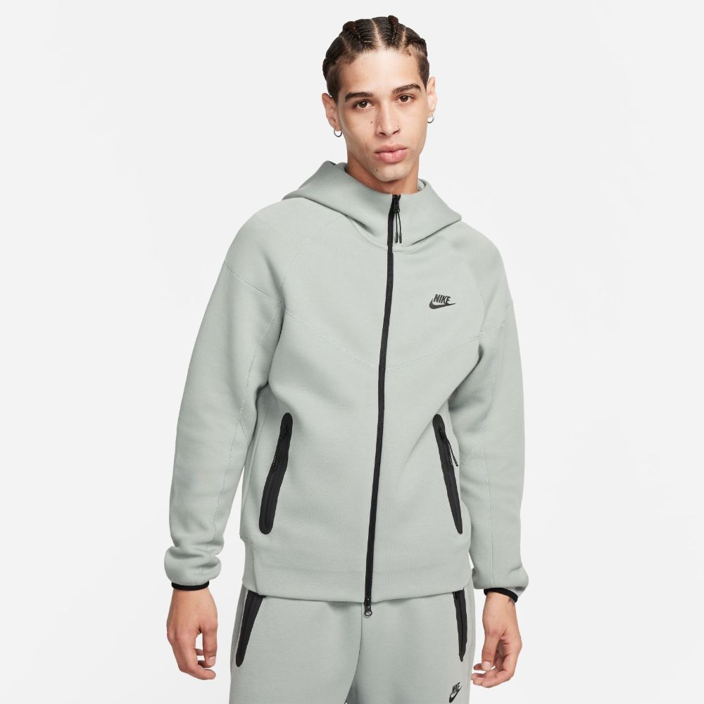 Nike M Nk Tch Flc Fz Wr Hoodie Hoodie verde de hombre lifestyle