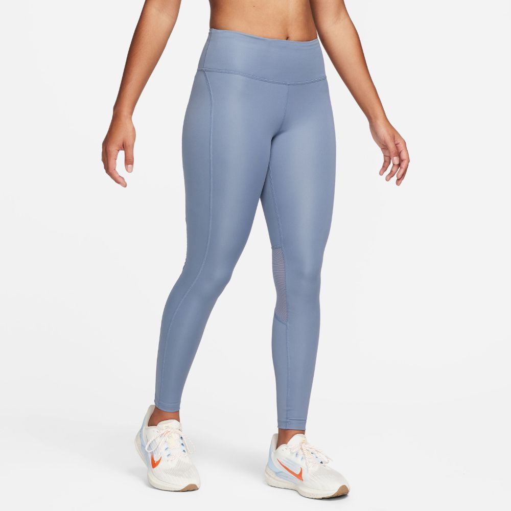 Nike W Nk Df Fast Tght Licra azul de mujer para correr