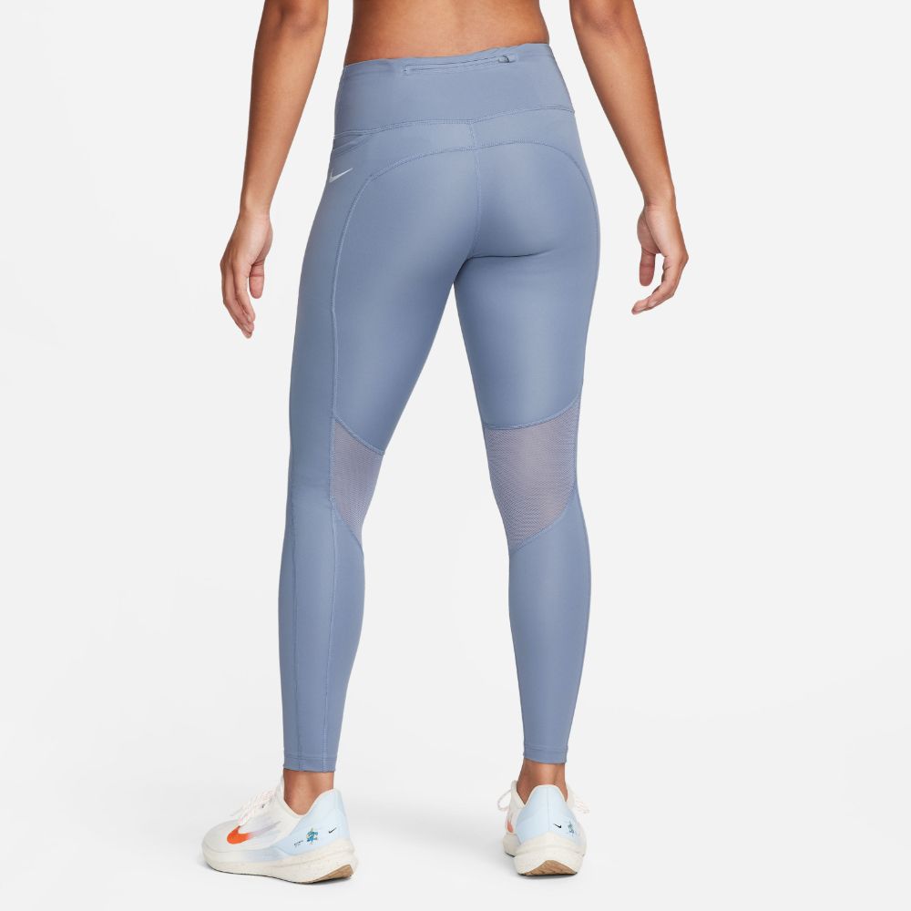 Nike W Nk Df Fast Tght Licra azul de mujer para correr