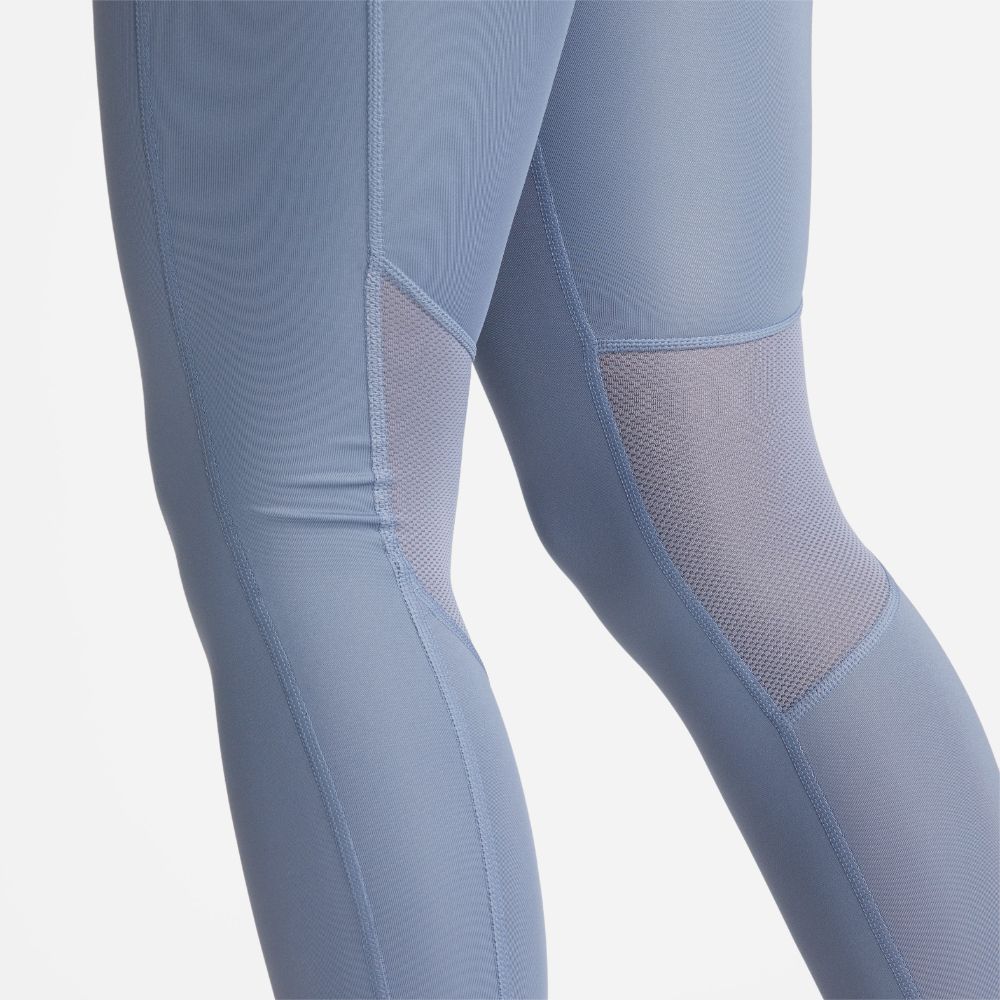 Nike W Nk Df Fast Tght Licra azul de mujer para correr