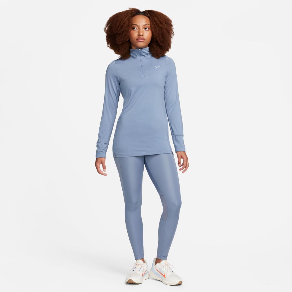 Nike W Nk Df Fast Tght Licra azul de mujer para correr