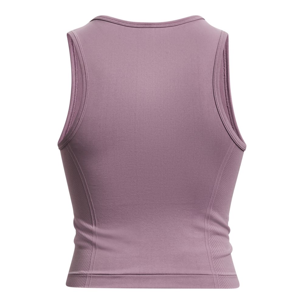 UA Train Seamless Tank Camiseta Manga Sisa morado de mujer para entrenamiento