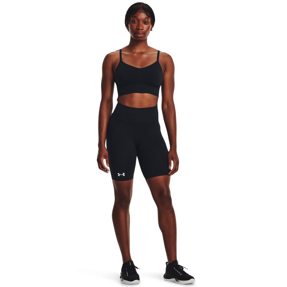 UA Train Seamless Short Licra negro de mujer para entrenamiento