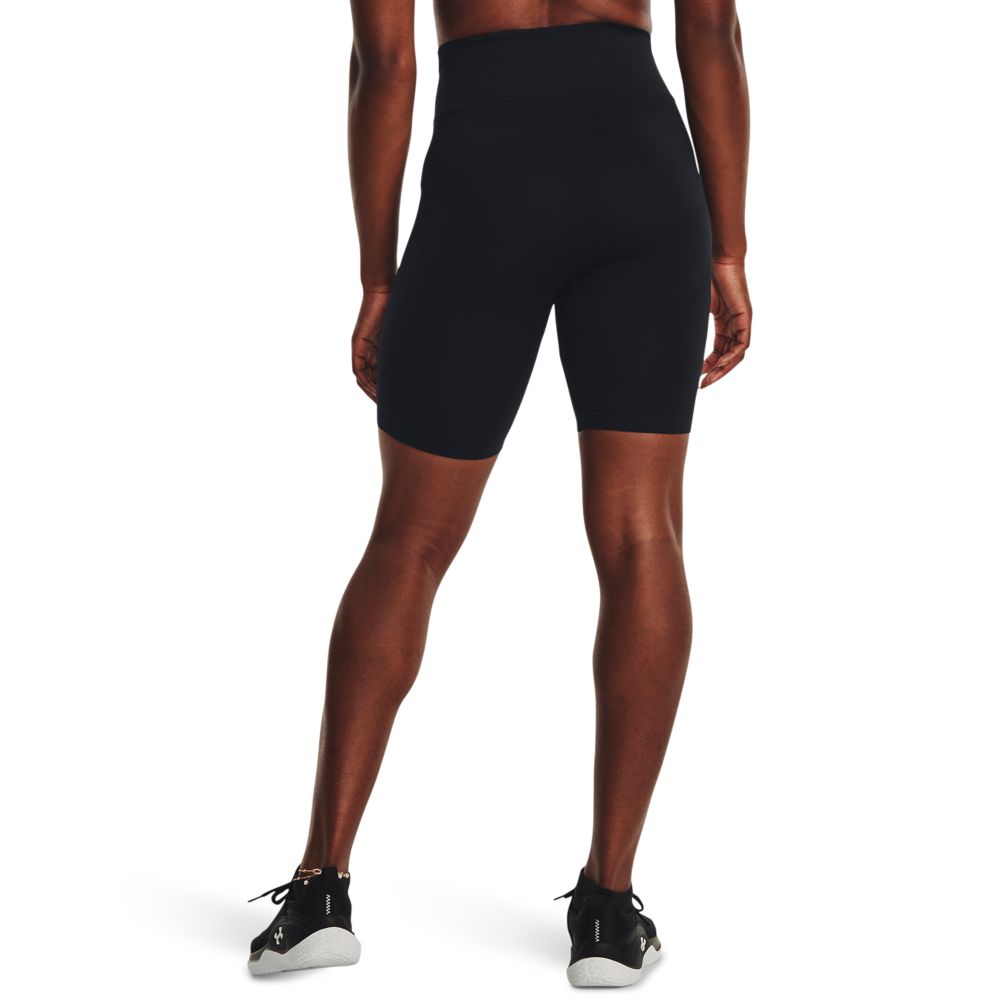 UA Train Seamless Short Licra negro de mujer para entrenamiento