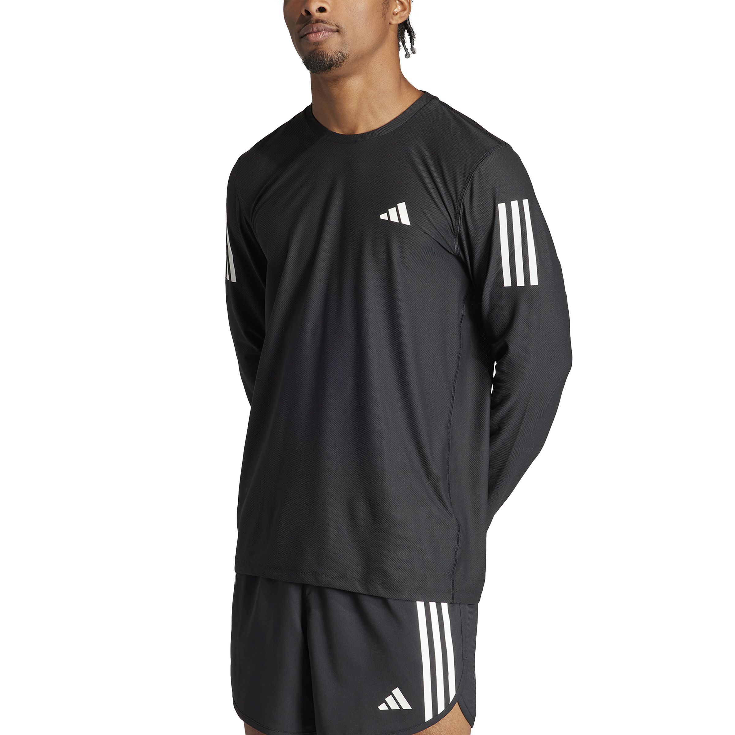 Adidas Otr B Ls Camiseta Manga Larga negro de hombre para correr