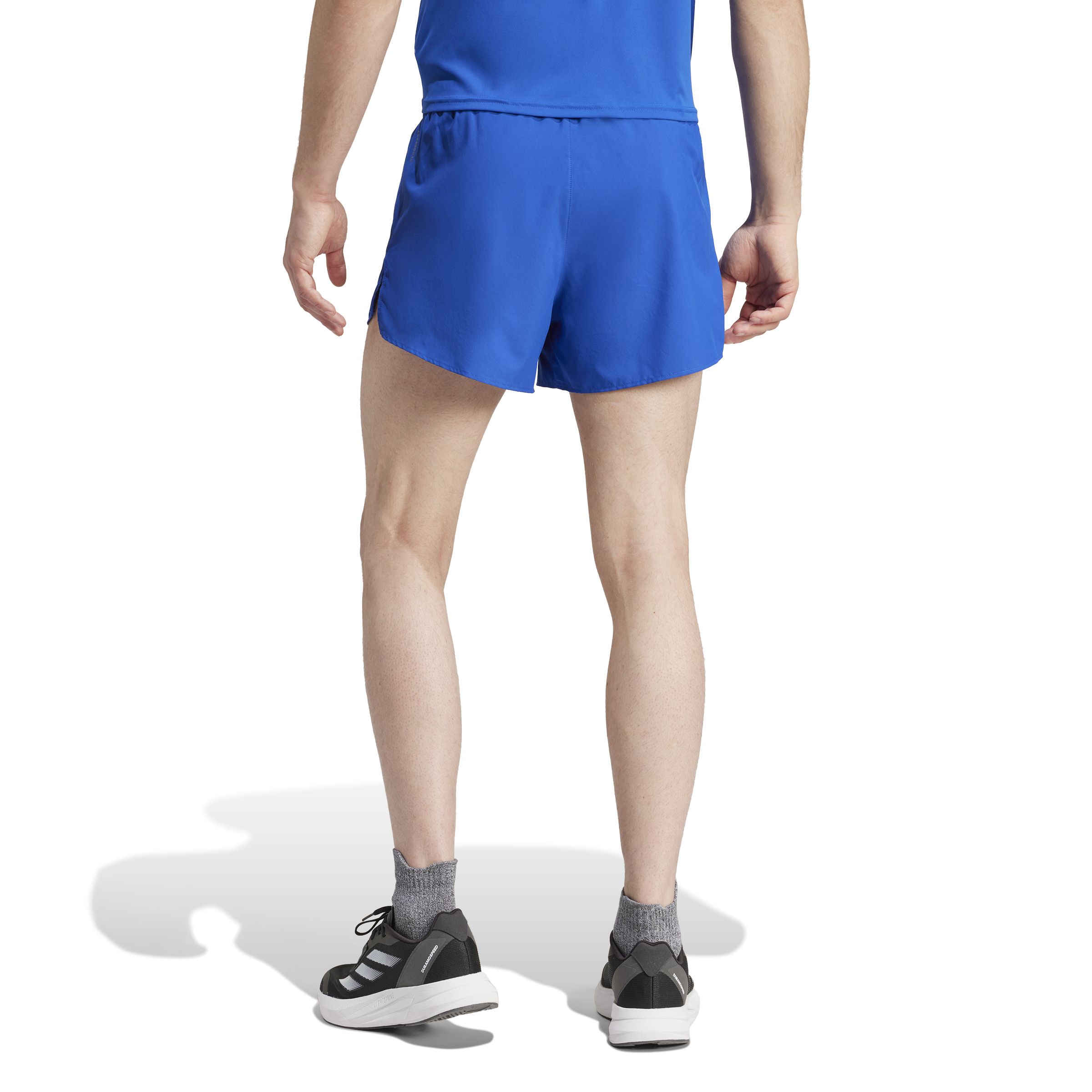 Adidas Adizero E Short Pantaloneta azul de hombre para correr