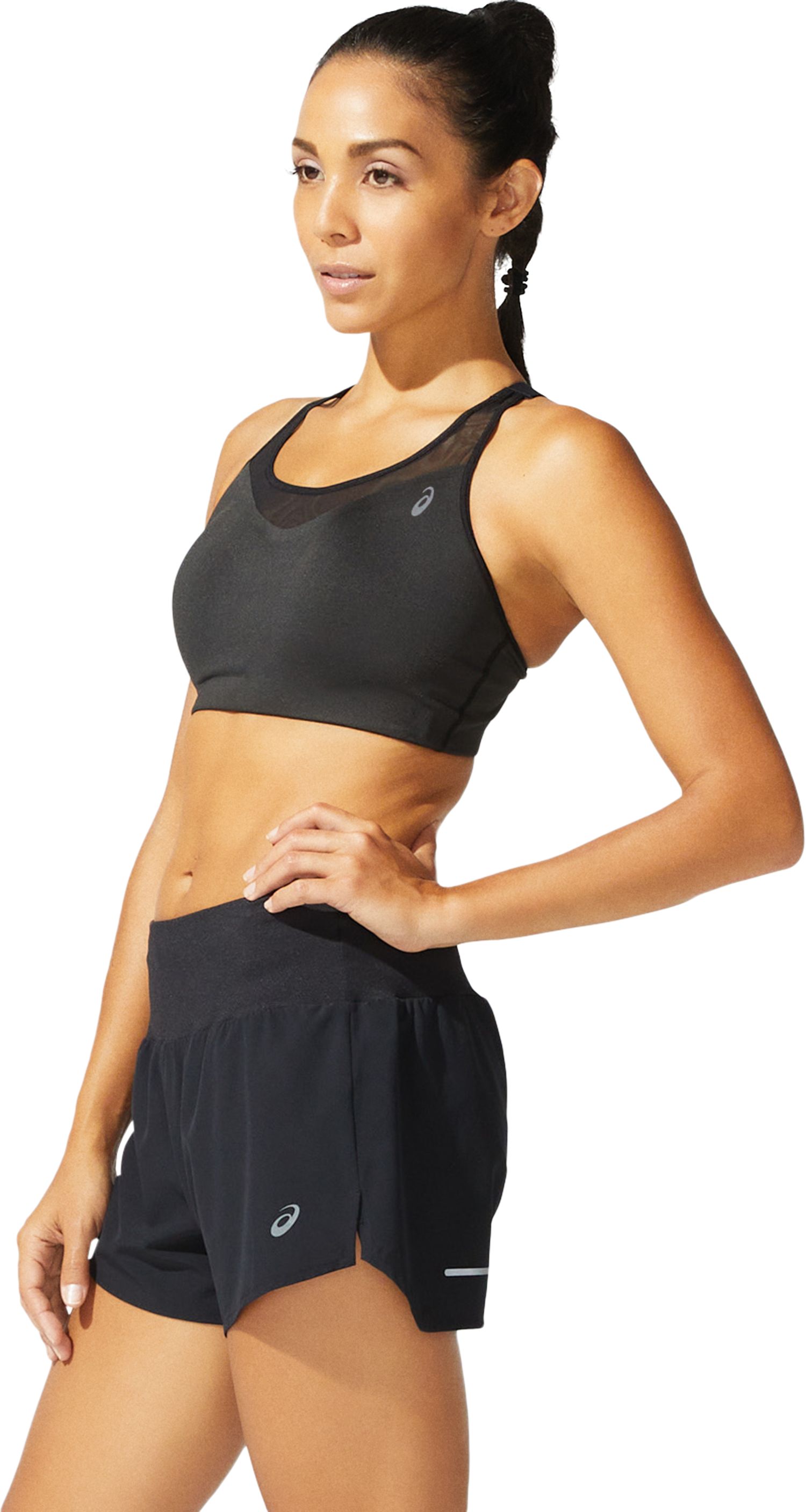 Asics Run Bra Top negro de mujer para correr