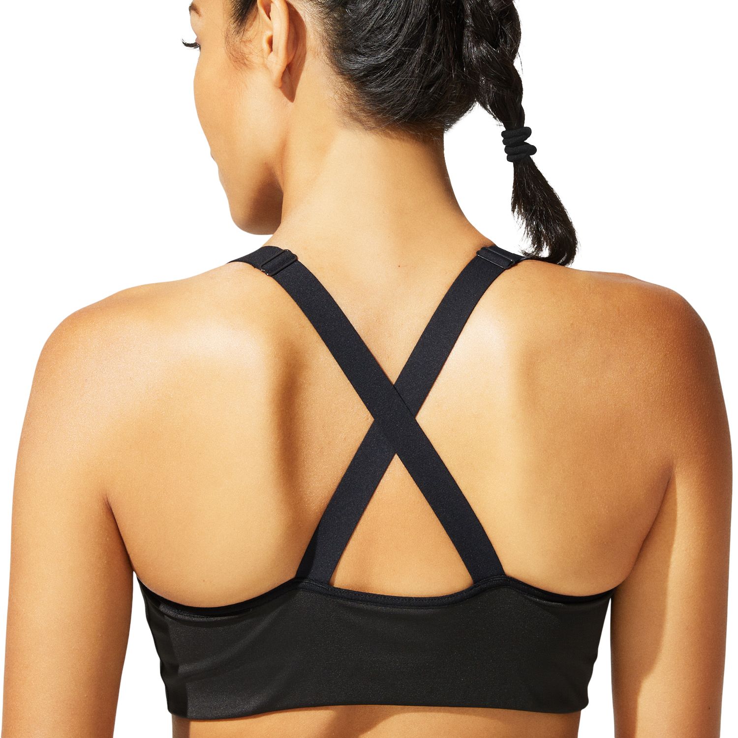 Asics Run Bra Top negro de mujer para correr