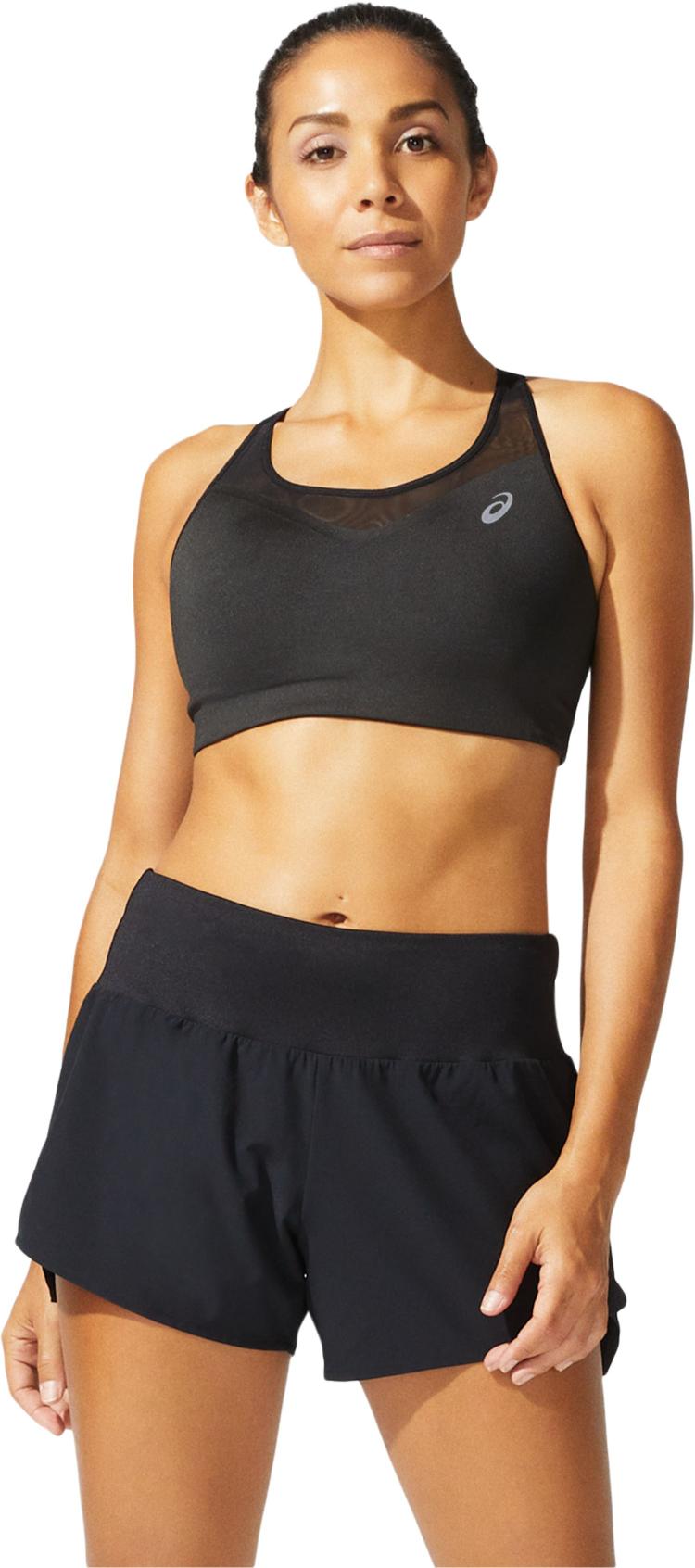 Asics Run Bra Top negro de mujer para correr