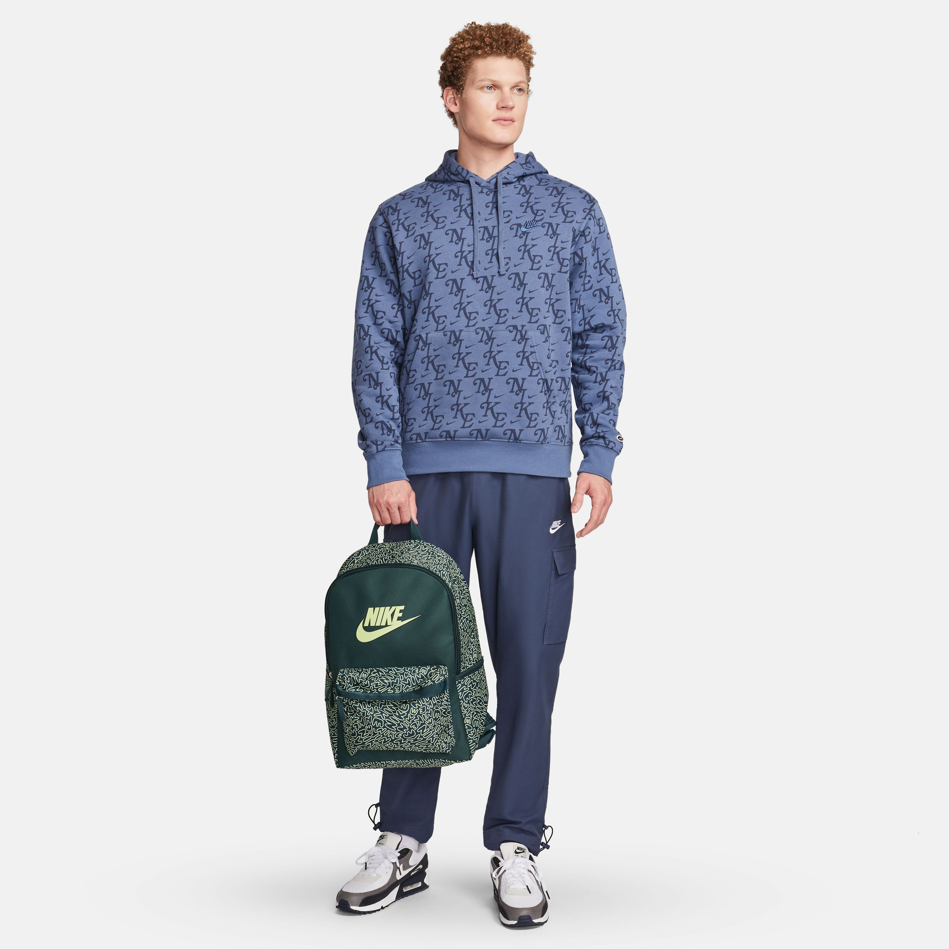 Nike Nk Heritage Bkpk - Scribble Morral verde de hombre lifestyle