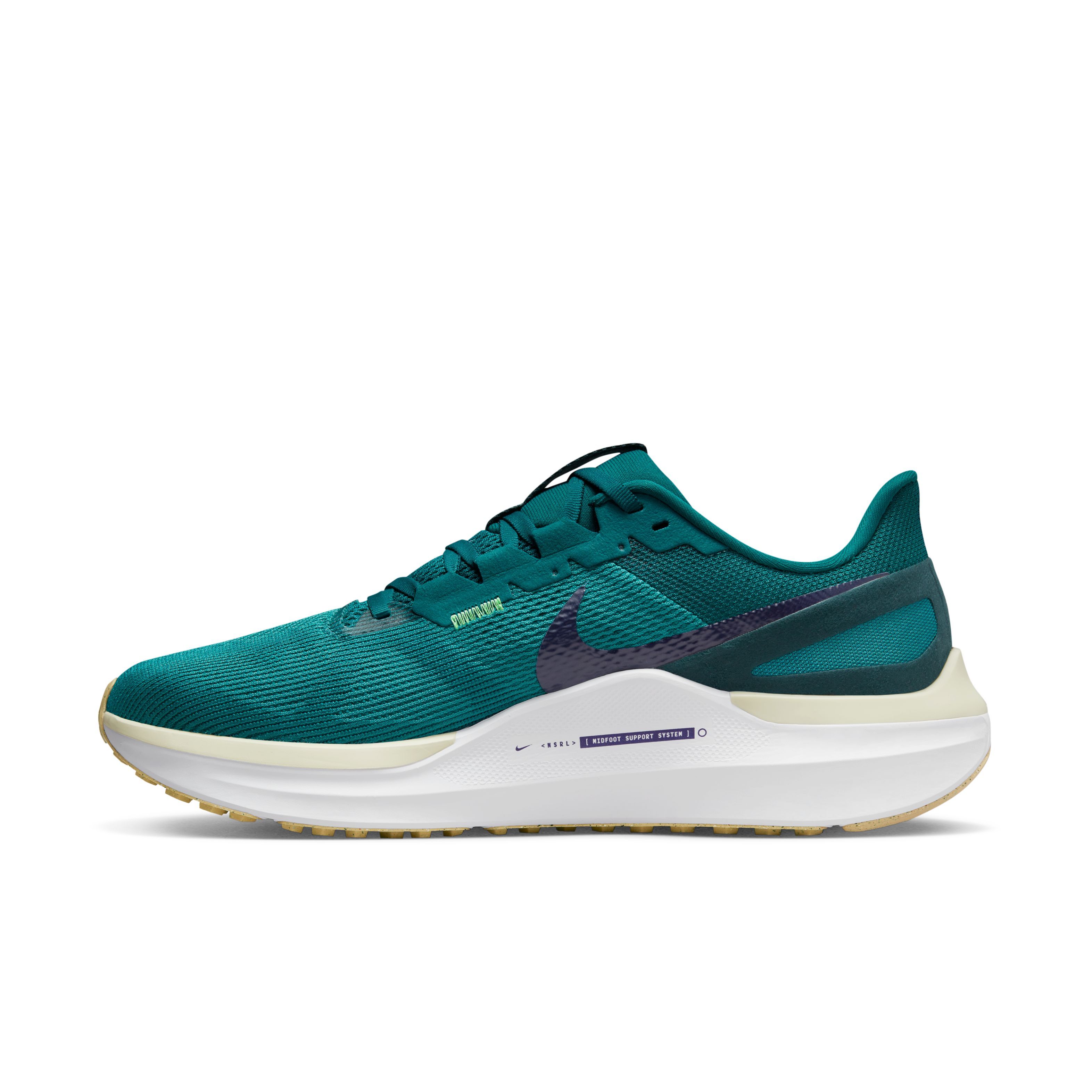 Nike Air Zoom Structure 25 Tenis verde de hombre para correr